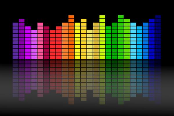 color equalizer on music recognition app